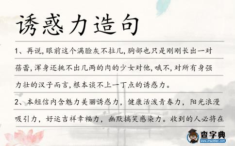 誘惑力造句