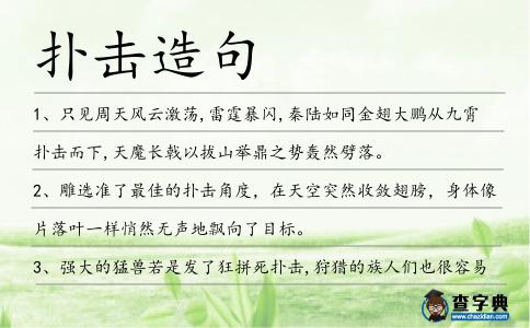 撲擊造句