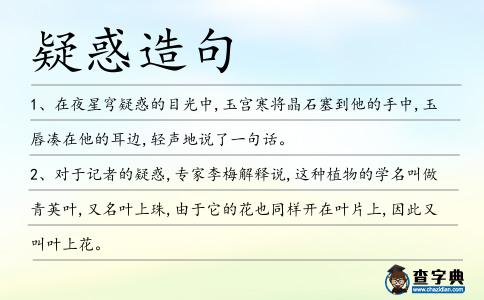疑惑造句