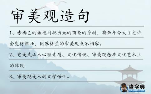 審美觀造句