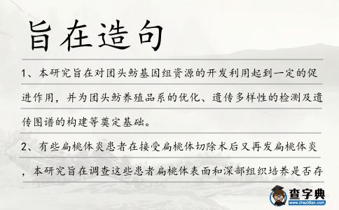 旨在造句