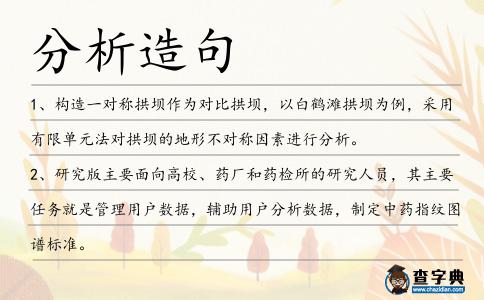分析造句