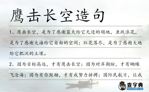 鷹擊長空造句