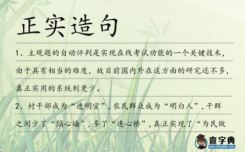 正實(shí)造句