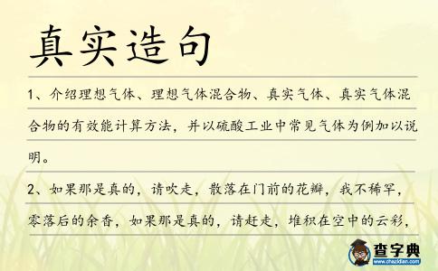 真實造句