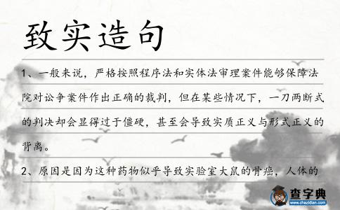 致實(shí)造句