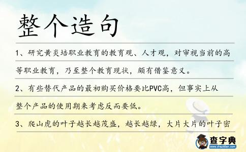 整個造句