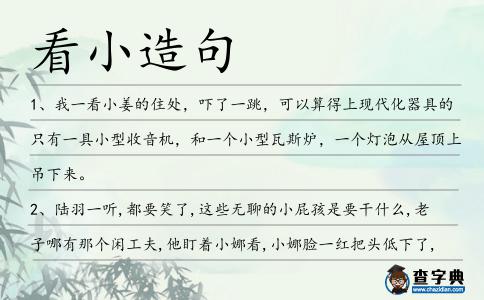 看小造句