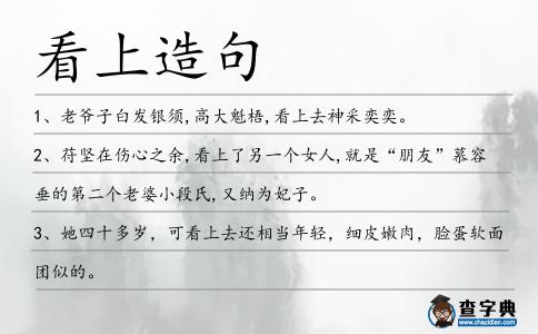 看上造句