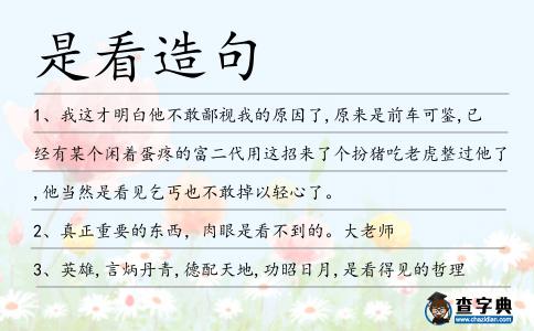 是看造句
