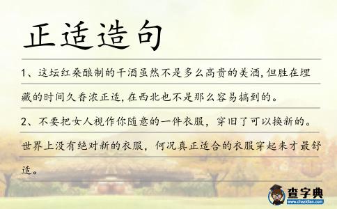 正適造句