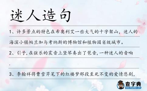 迷人造句