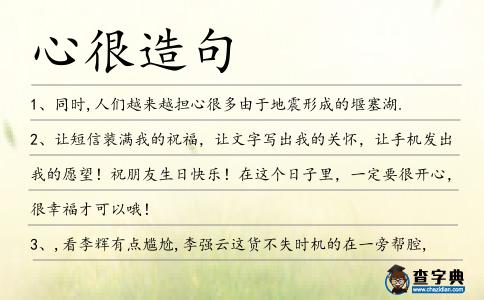 心很造句