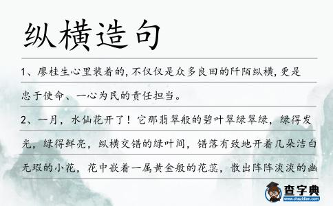 縱橫造句