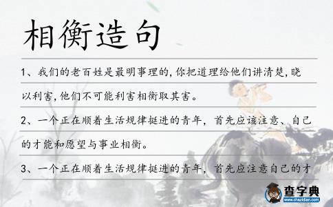 相衡造句