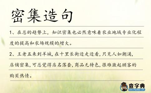 密集造句
