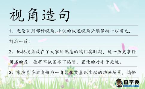 視角造句