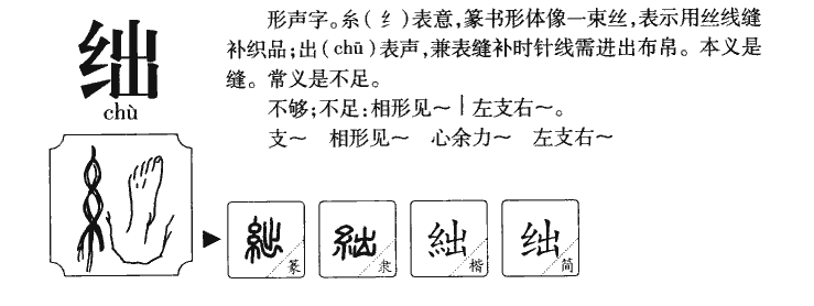 絀