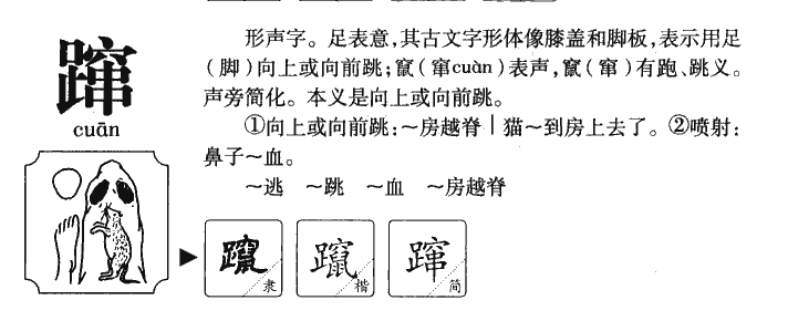 躥
