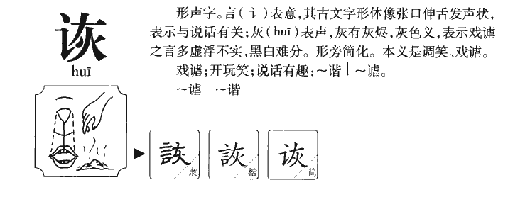 詼