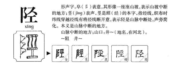 陘