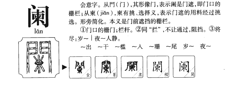 闌