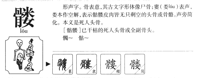 髏