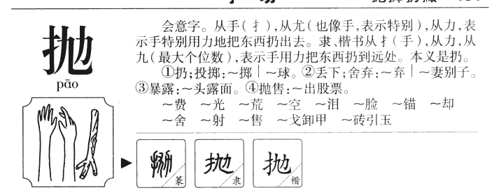 拋