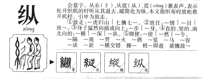 縱