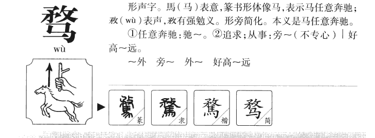 騖