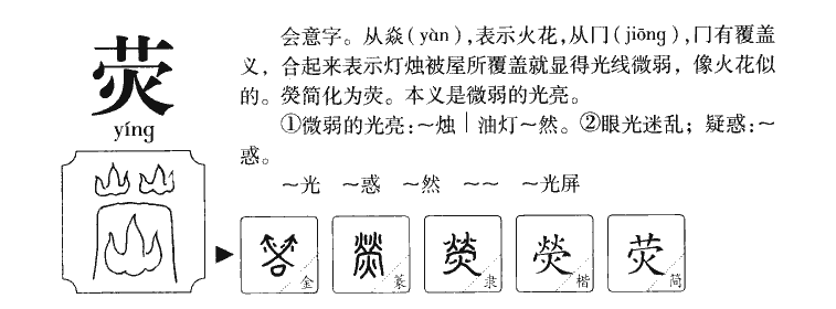 熒