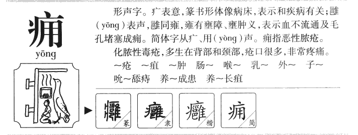 癰