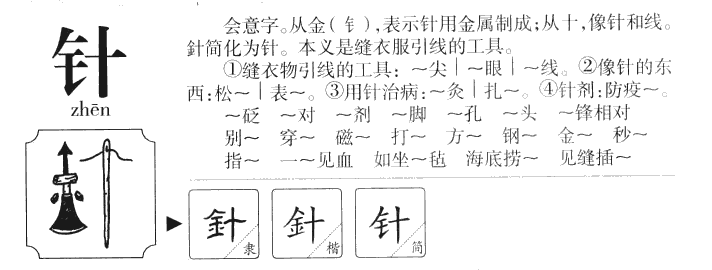 針