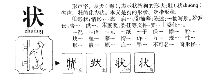 狀
