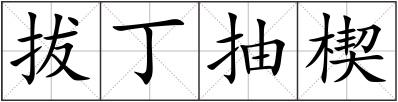 拔丁抽楔
