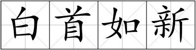 白首如新