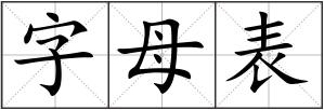 字母表