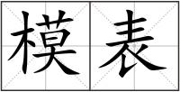 模表