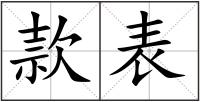 款表