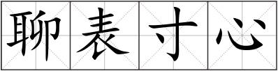 聊表寸心