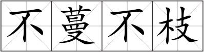 不蔓不枝