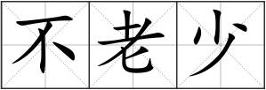 不老少