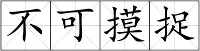 不可摸捉