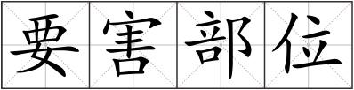 要害部位