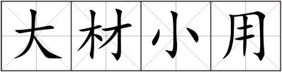 大材小用