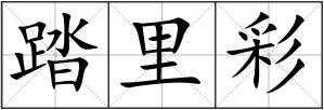 踏里彩