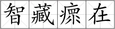 智藏瘝在
