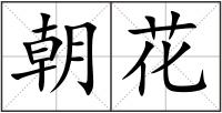 朝花