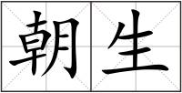 朝生