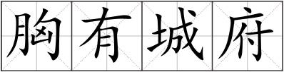 胸有城府